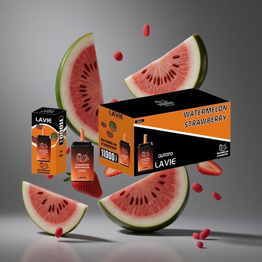 LAVIE Aurora 11000 Пуфове Диспозейбъл Вейп Ягода Диня Тегло: 0.095 кг Е-течност: 22ML Батерия: 650mAh