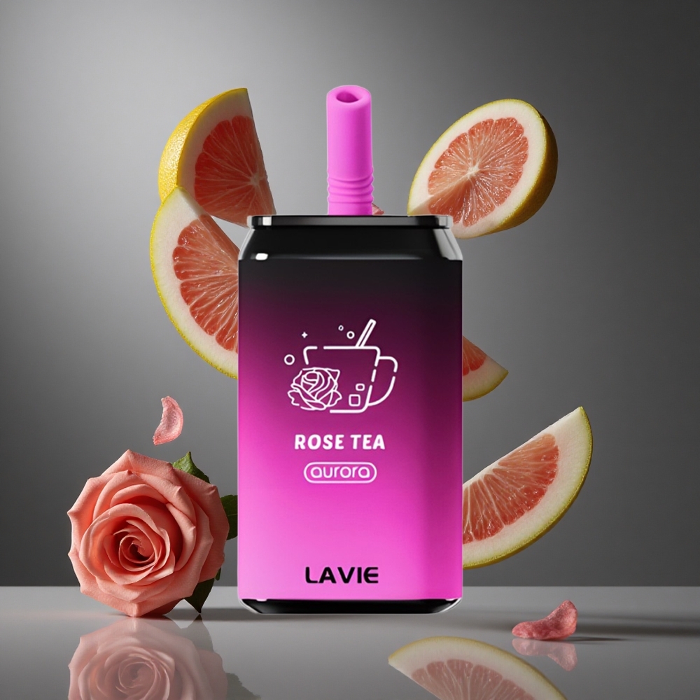 LAVIE Aurora 11000 Пуфове Диспозейбъл Вейп Розов Чай Тегло: 0.095 кг Капацитет на течността: 22ML
