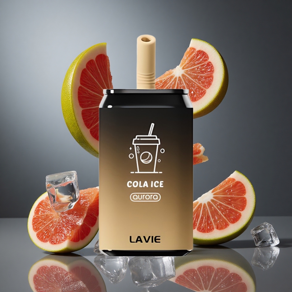 LAVIE Aurora 11000 Пуфса Едноразово Вейп Кола Лед + Капацитет на е-течност: 22ML, Съдържание на никотин: 0%, 2%, 5%