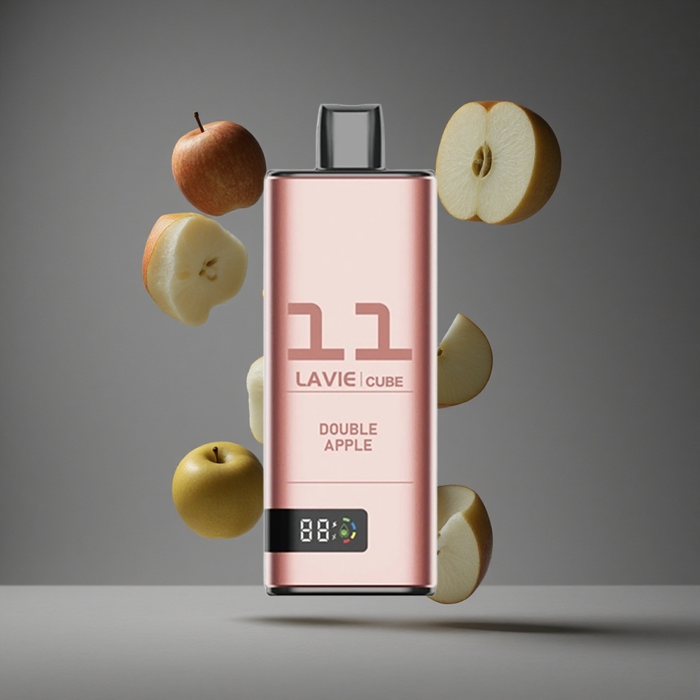 Lavie Cube 20000 Пуфове Диспозейбъл Вейп Двойна Ябълка 28ML Течност 600mAh Батерия