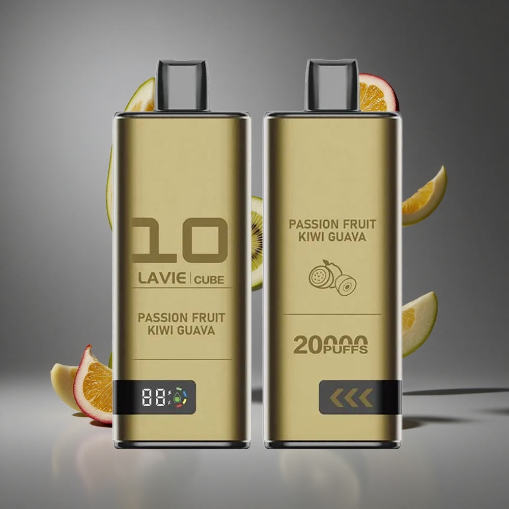 Lavie Cube 20000 Пуфове Диспозейбъл Вейп Пъшън Фрукт Киви Гуава 2% солна никотин 28ML течност
