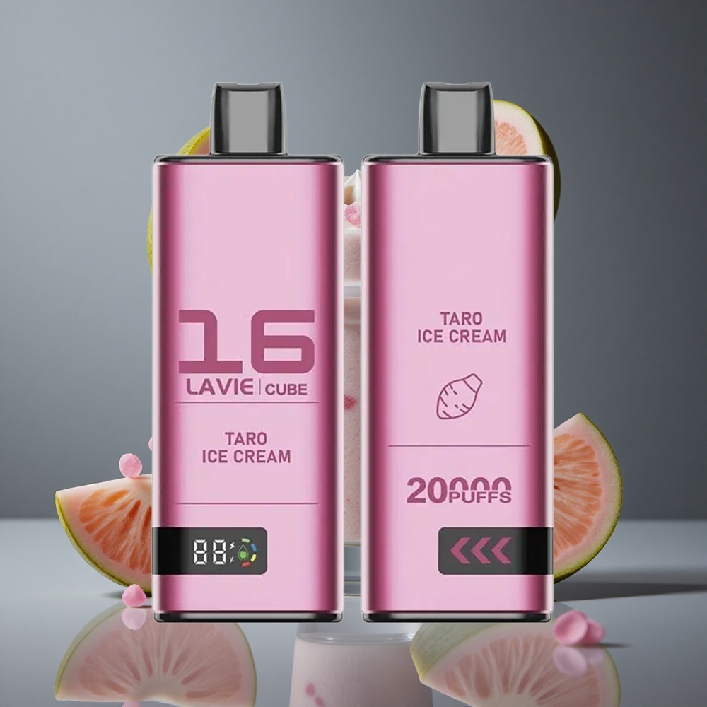Lavie Cube 20000 Пуфове Диспозable Вейп Торо Сладолед 2% Солена Никотин 28ML Течност