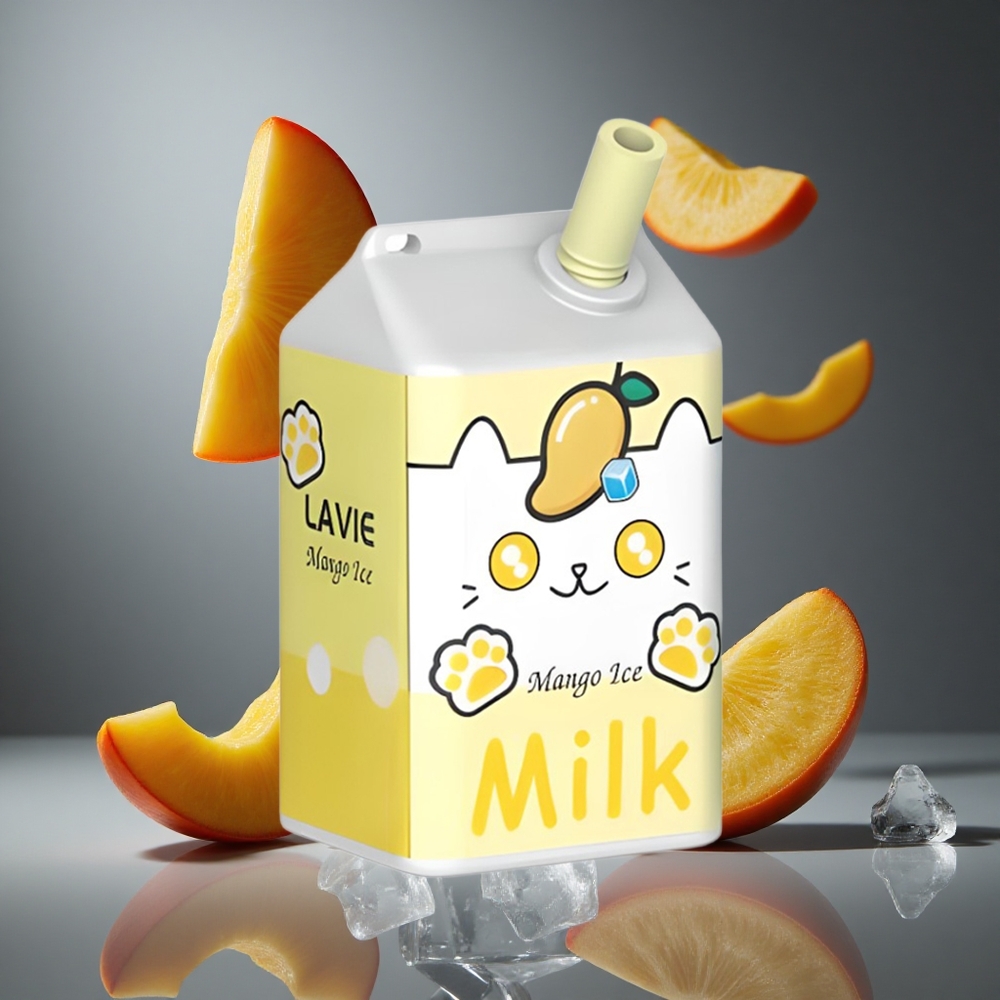 LAVIE Milk 7000 Пуфове Диспозable Вейп Манго Лед | Капацитет на течност: 16ML | Батерия: 600mAh