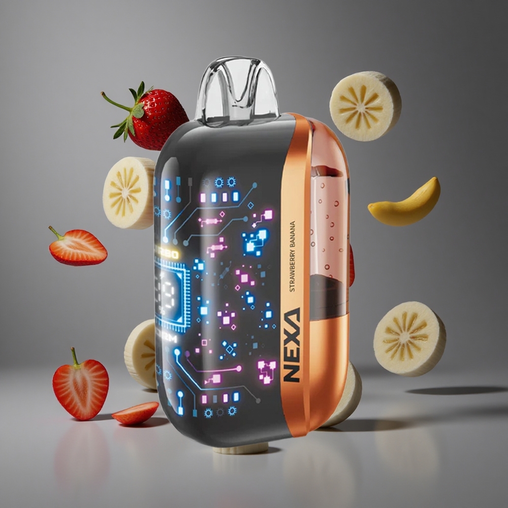 NEXA Ultra 50000 Въздухоиздухвания Едноразов Вейп Ягода Банан 20ml Предварително Напълнен Капацитет 800mAh Капацитет на Батерията