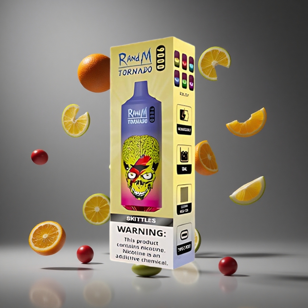 RandM Fumot Tornado 9000 Пуфове Диспозable Вейп Скитлс с 18 mL E-течност и 850 mAh Акумулатор