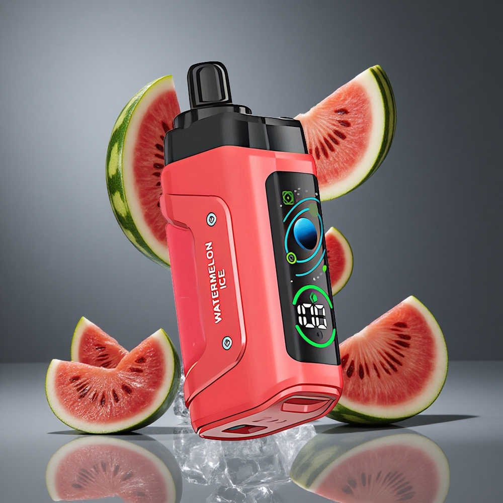 Razz Bar 45000 Въздушни затягания Диспозейбъл Вейп Диня Лед 1.0 Ohm Мрежова Намотка 20 mg/ml Никотин