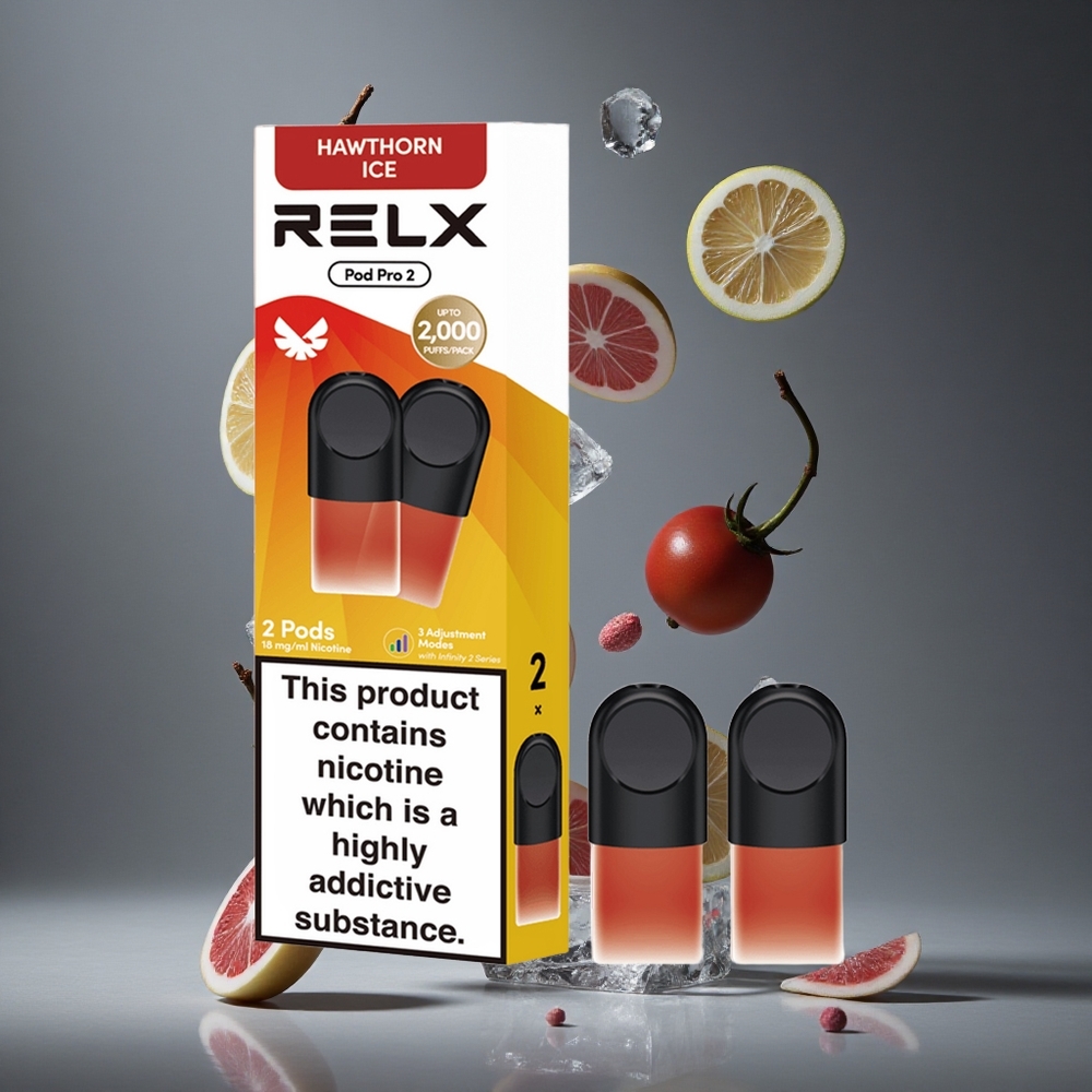 RELX Pod Pro 2 600 пуфове Глог Лед 1.9ml капацитет за изпаряване Никотин 1.8%