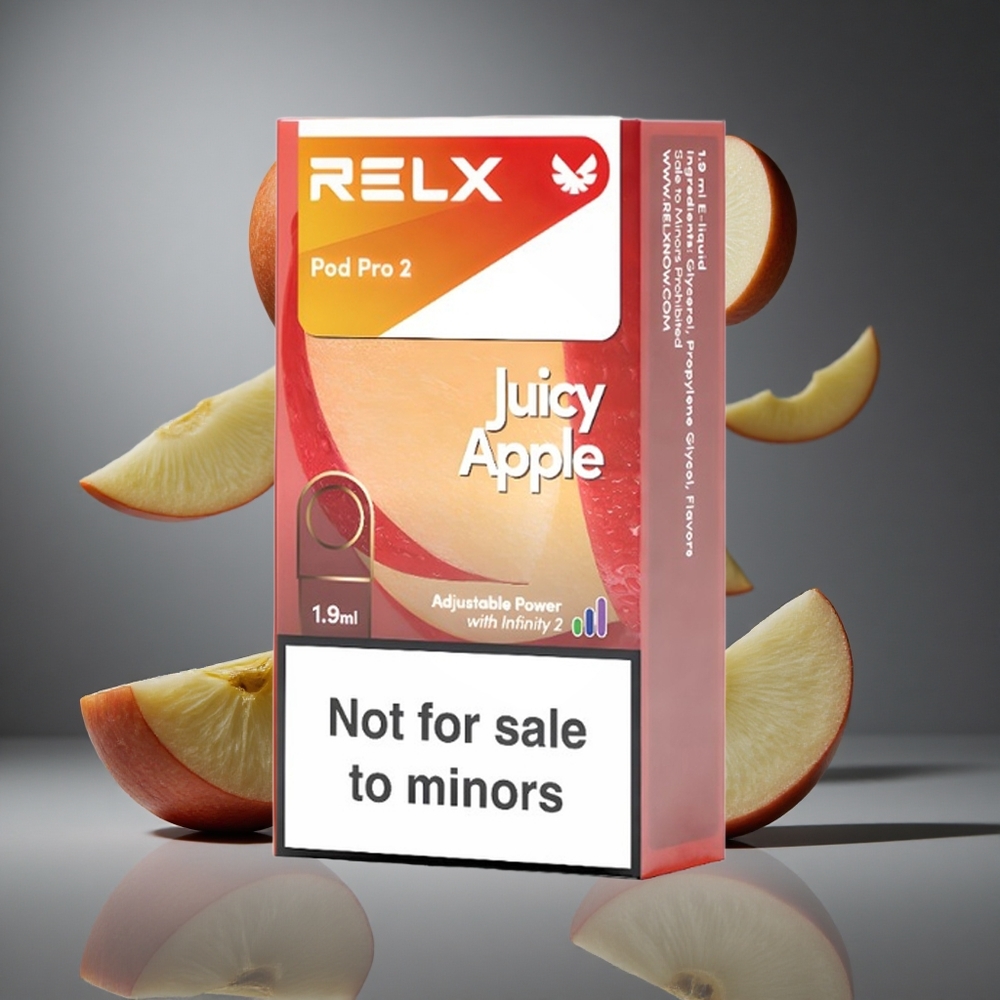 RELX Pod Pro 2 600 пуфове Сочна ябълка 1.9ml капацитет