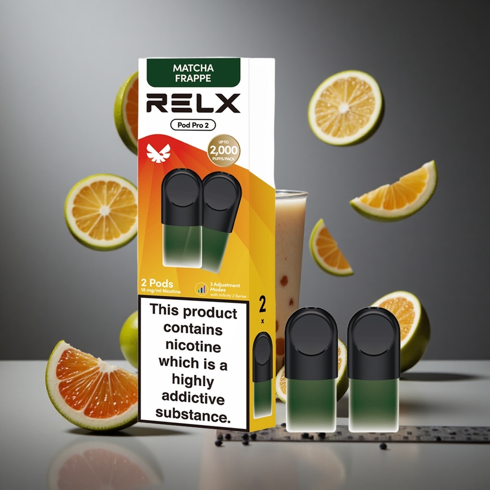 RELX Pod Pro 2 600 Въздуха Чай-Мача Фрапе Чай 1,9ml Капацитет