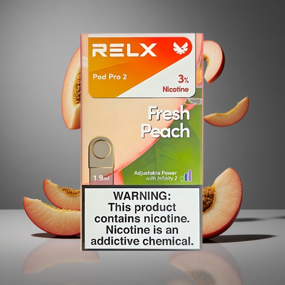 RELX Pod Pro 2 600 Въздуха Свеж Прасков Никотин 3% Капацитет 1.9ml