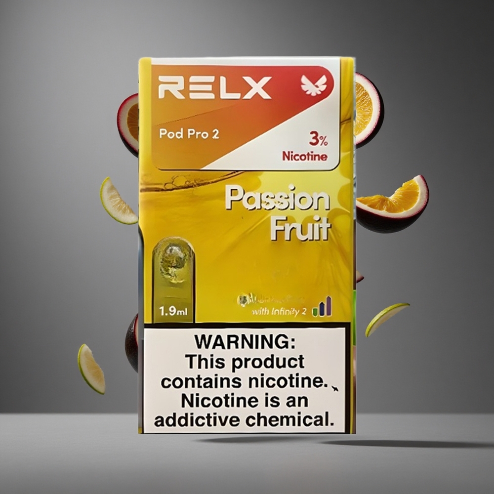 RELX Pod Pro 2 600 пуфове Пасифрут Никотин: 3% Капацитет: 1.9ml