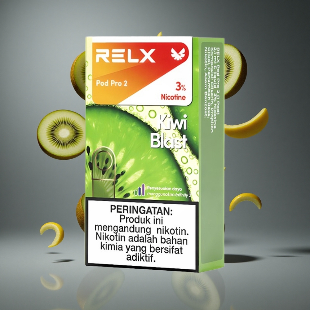 RELX Pod Pro 2 600 пуфовa Киви Бласт 3% никотин, 1.9ml капацитет,