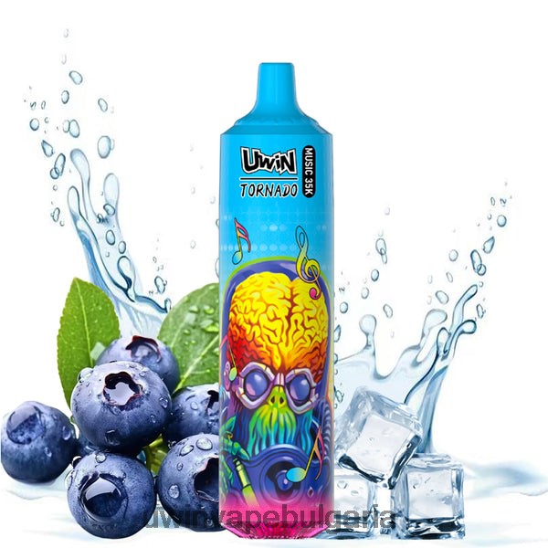 UWIN Vape Bulgaria - UWIN CRYSTAL 35k вейп за еднократна употреба боровинка върху лед F8X2X19