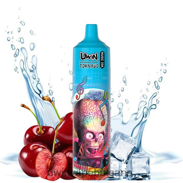 UWIN Vape Никотин - UWIN CRYSTAL 35k вейп за еднократна употреба черешов лед F8X2X21