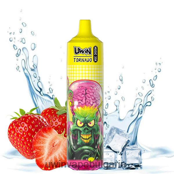 UWIN Vape Вкус - UWIN CRYSTAL 35k вейп за еднократна употреба ягодов лед F8X2X24